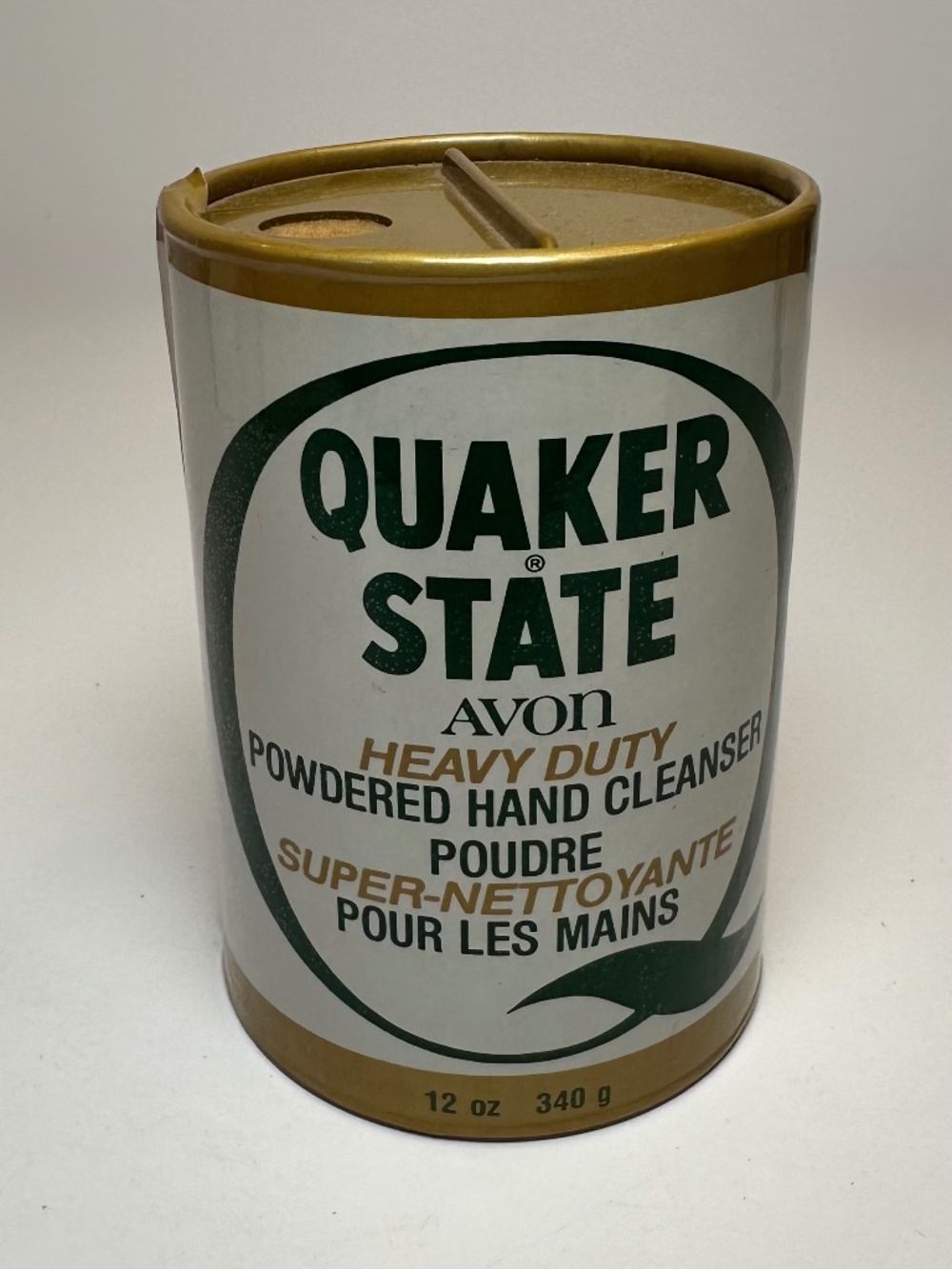 Vintage Avon Quaker State Heavy Duty Hand Cleanser Can
